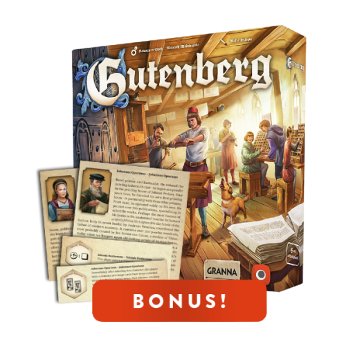 Portal Games Gutenberg - Strategy Board Game About Printing Press In 15th Century Europe