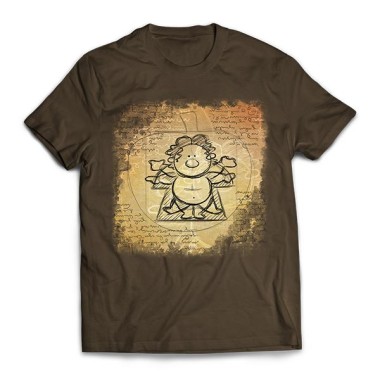 T-shirt Vitruvian Meeple - L men