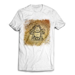 T-shirt Vitruvian Meeple - M women