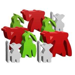 Invader Meeples for Stronghold 2nd ed.