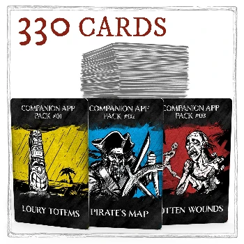 Robinson Crusoe - 3 decks of  cards from Companion App (EN)